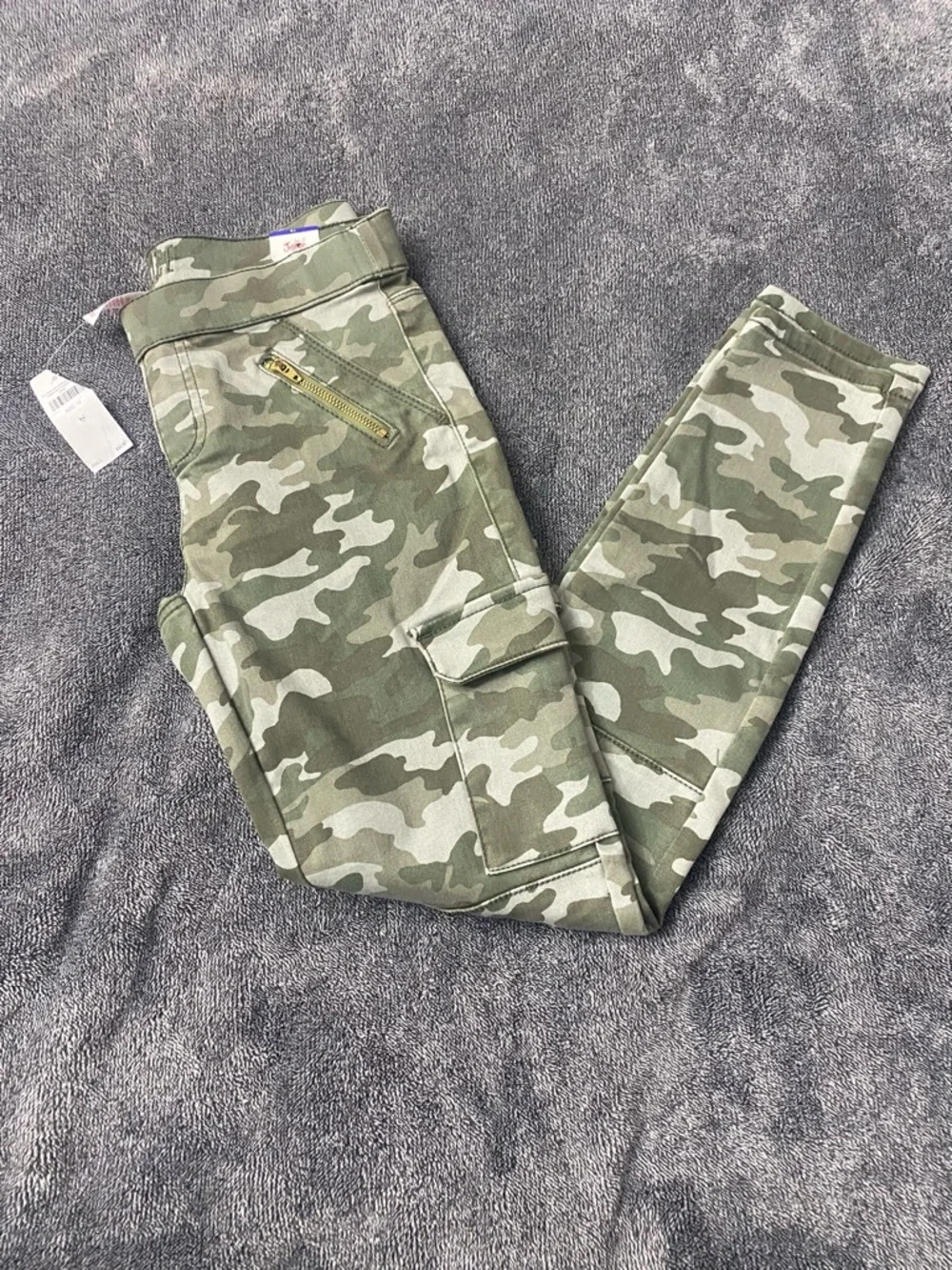 NWT Justice Girls Camo Cargo Jeggings –‎ Size 12